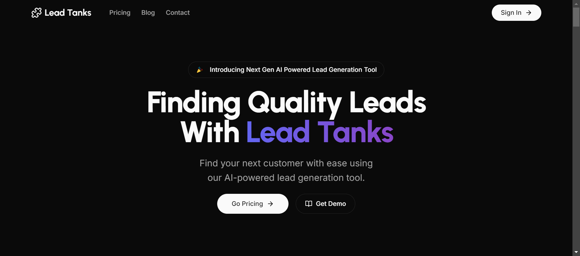 Lead Tanks